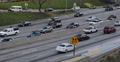Los Angeles Busy Road US Freeway Cars Traffic Jam Slowly Movement Auto Motion LA Video