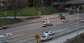 Establishing Shot Panoramic View Pan Right Freeway Highway Traffic Busy Commute Video