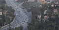 Hollywood Residential Buildings US Freeway Crowded Busy Highway Los Angeles Day Video