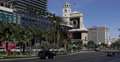 Establishing Shot Iconic Las Vegas Strip Bellagio Hotel Casino Cars Traffic Day Video
