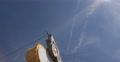 Tilt Down Famous Iconic Fabulous Las Vegas Welcome Neon Sign Sunny Day Blue Sky Video