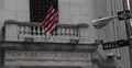 Wall Street Sign New York City Stock Exchange Big Board Building World Market US Video