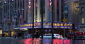Luxury Limousine Ride Car Traffic Radio City Music Hall New York City Night View Video