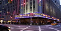 Spectacular View Establishing Shot Night Light New York City Busy Traffic People Video