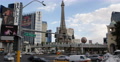 Busy Intersection Crowded Crossroad Las Vegas Boulevard Cars Passing Traffic Jam Video
