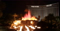 Sightseeing Las Vegas Icon Mirage Hotel Volcano Fire Explosions Water Show Night Video