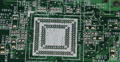 Motion Control Rotating Close-up Electronic Main Circuits Board Processors Plate Video