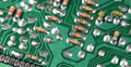 Obsolete Resistors Printed Circuit Board Electronic Components Macro Background Video