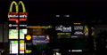 Illuminated Busy Sin City Gamblers Location Night Lights Neon Signs Las Vegas US Video