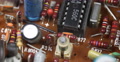 Orange Electronic Board Background Vintage Old Components Obsolete Technologies Video
