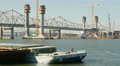 4K Louisville Downtown Bridge Construction 3 Video