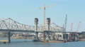 4K Louisville Downtown Bridge Construction 4 Video
