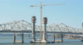 4K Louisville Downtown Bridge Construction 5 Video