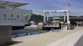 Close Up Japanese Ferry Boat Approaching Docking Pier Naoshima 03 4K Video
