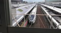 Handheld Japanese Train In Station From Above HD Video
