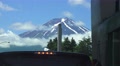 View Of Mt. Fuji From Japanese Highway Toll Booth Zoom Out 4K Video