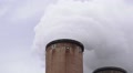 Coal Plant Smoke Stacks HD Video