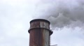 Rusty Smoke Stack Cloudy Day 4K Video