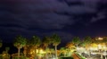 4k Clouds night timelapse at Madeira coast and hotel area Video