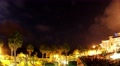 4k Clouds night timelapse at Madeira coast and hotel area Video
