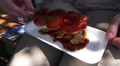 Mochi Rice Snack On Stick On Tray 02 HD Video