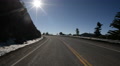 Driving Plates Mountains Snow CAM2 Rear 18 Forest California Tunnel Video