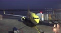 4k Early morning Boeing 737-800 before departure Video