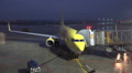 Early morning Boeing 737-800 before departure Video