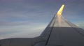 4k Boeing 737-800 aeroplane window seat view with wing Video