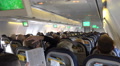 Passenger cabin inflight Boeing 737-800 holidays aeroplane Video
