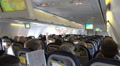 Passenger cabin inflight panning Boeing 737-800 holidays aeroplane Video