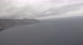 4k Window seat view approaching Funchal Airport Video