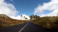 Driving mountain road to Pico Arieiro in Madeira with trees Video