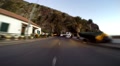 Driving through old ancient tunnel in Madeira Video