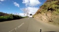 Timelapse driving in Madeira country road follow bus Video