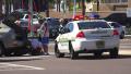 Police Car At Scene Of Car Crash Video