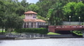 Waterfront Bridge And Park In Florida Town Video