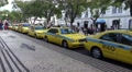 4k Main taxi stand in Funchal city center Madeira Video