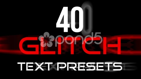 After Effects Project - Pond5 glitch text presets 46962629 After Effects Project - Pond5 glitch text presets 46962629