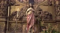 4k Jesus Christ cross in Jesuit college Funchal Madeira tilt up Video