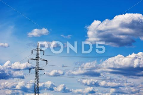 Stock photo of power line