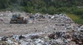 Bulldozer on the city dump Video