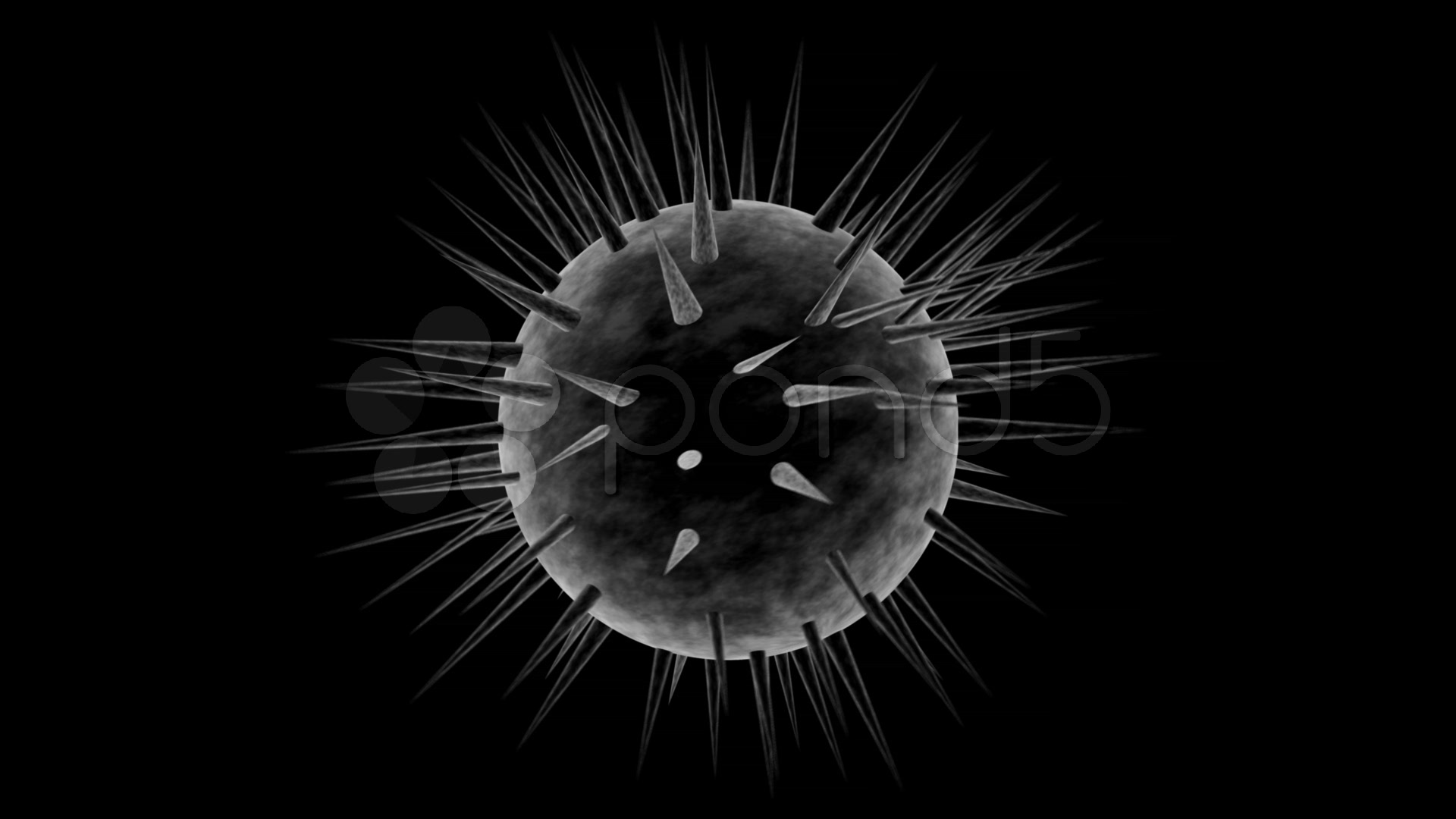 Electron Microscope - AIDS Virus with Alpha Channel ~ Hi Res #000159921