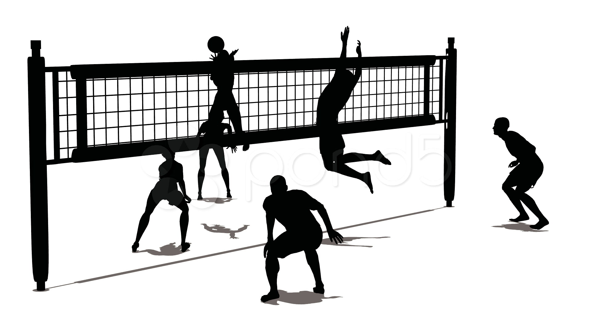 volleyball match clipart - photo #5