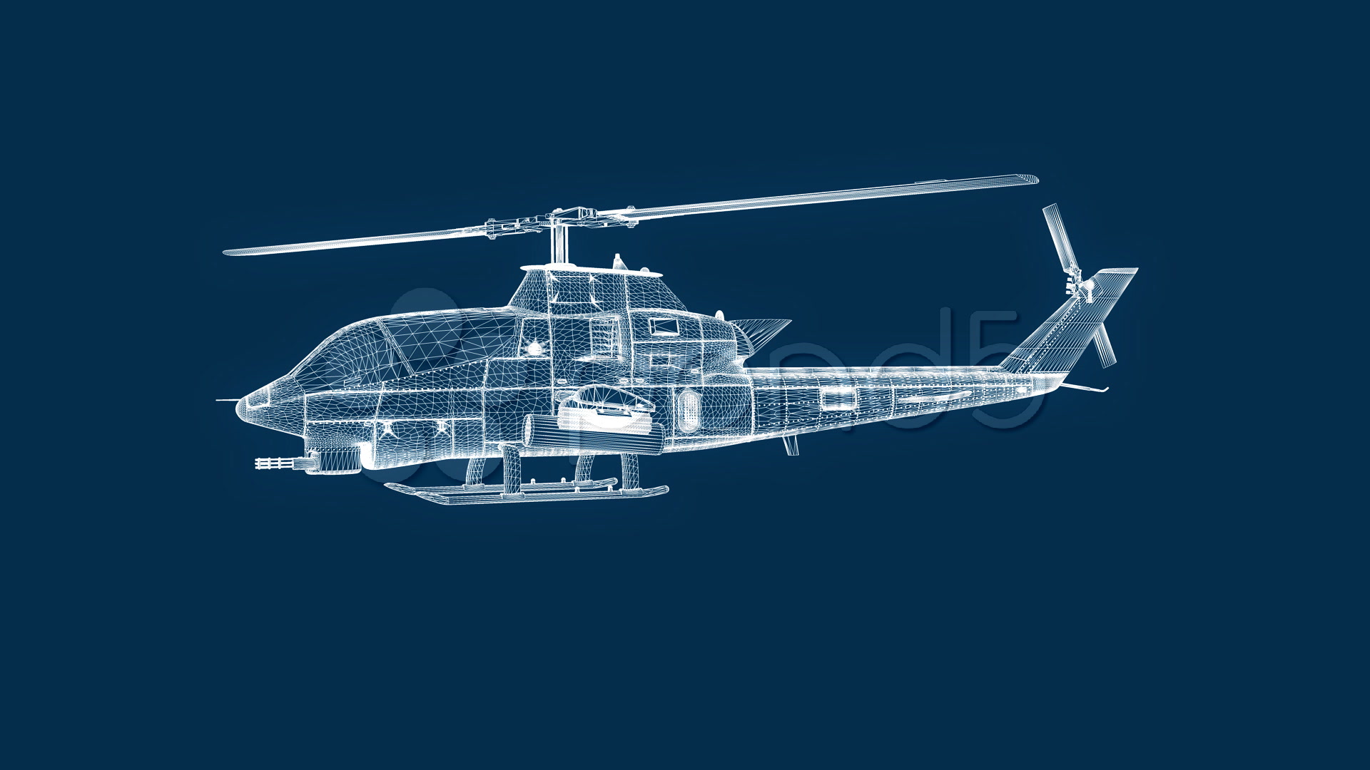 Blueprint Helicopter, Seamless Loop Stock Video 508599 | HD Stock Footage