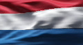 Dutch Flag in wind in slow motion Footage