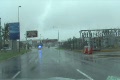 Hurricane Earl - Chasing Police Car in the storm 3 Footage