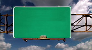 Blank Road Sign Green Screen ~ HD & 4K Stock Footage #882083