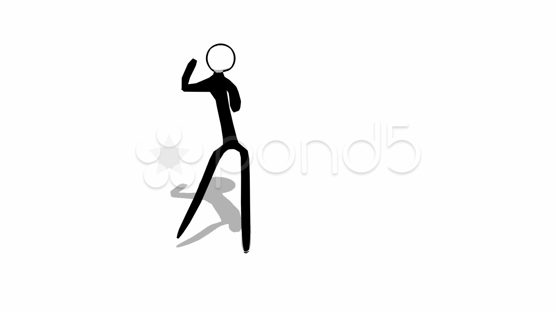 dancing stickman drawing