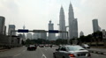 Kuala Lumpur 005b City Center, view to Petronas Twin Towers, Business Center Footage